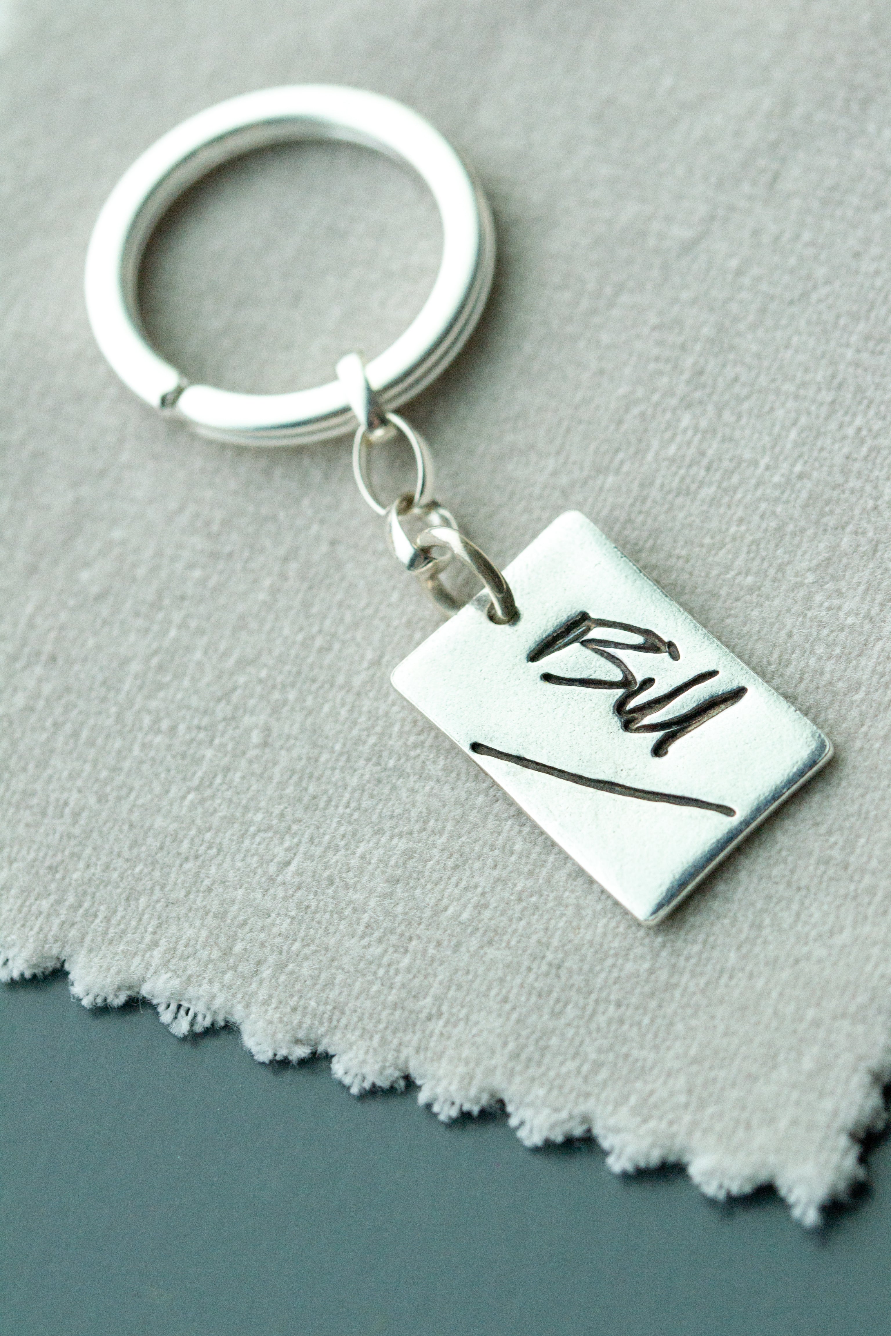 Key Ring Written Handwriting Keyring | Personalised Jewellery – Smallprint