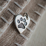 Paw print charm - individual